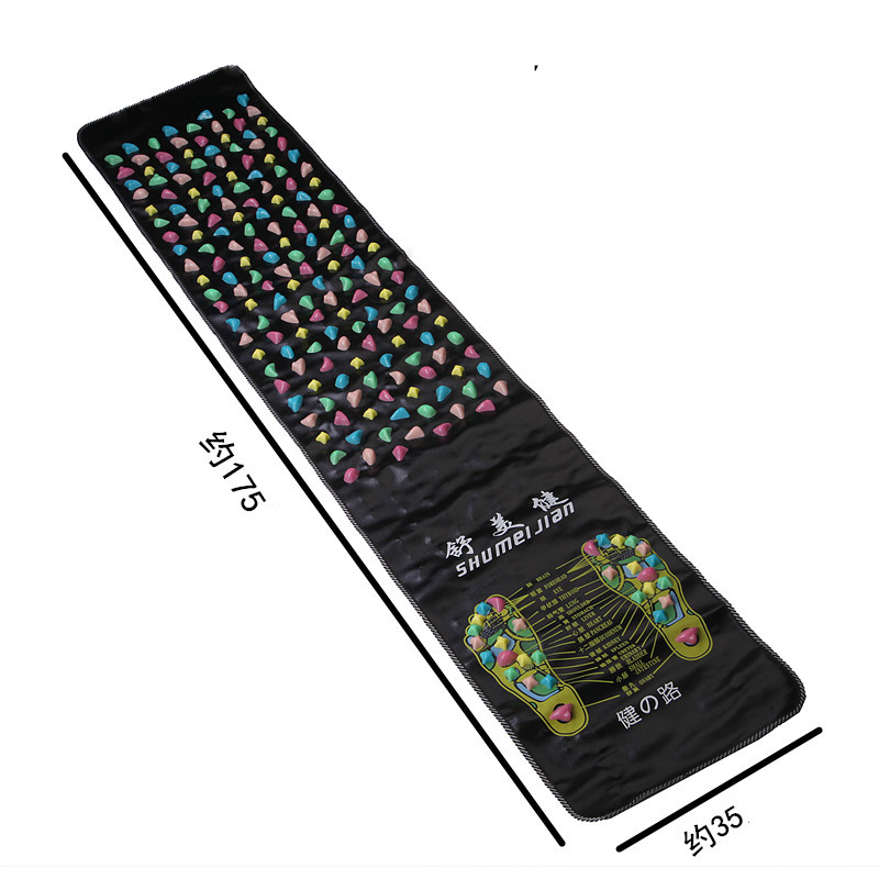 Shumeijian health road Foot massager Imitation pebbles step on the stone road Foot massage pad Foot massage blanket Walking blanket