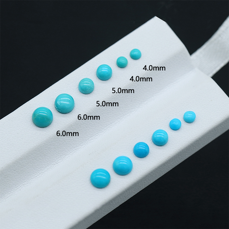 Wholesale Natural Turquoise Round Cabochons, American Turquoise Without Black Spots, Jewelry Inlays and Accessory Stones, Direct Sales from the Manufacturer