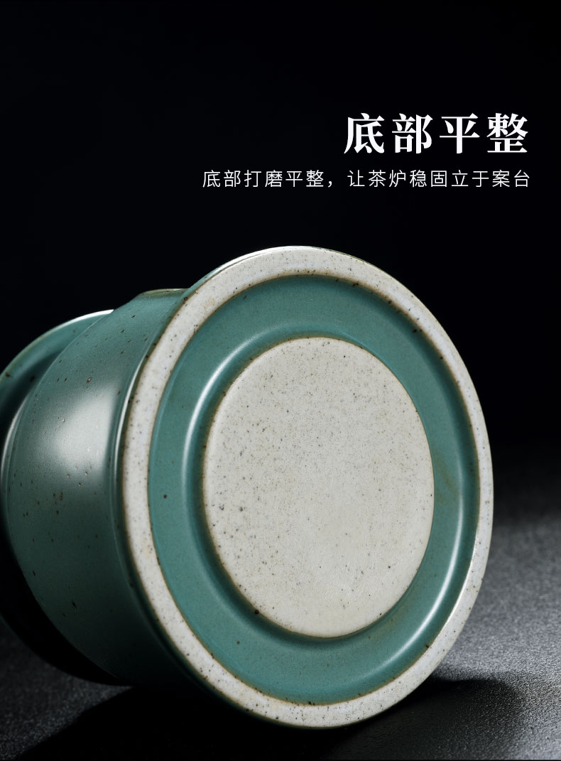 Old at restoring ancient ways, cyan alcohol ceramic tea stove temperature hot tea stove Japanese tea accessories boiled tea, tea cooking wind furnace