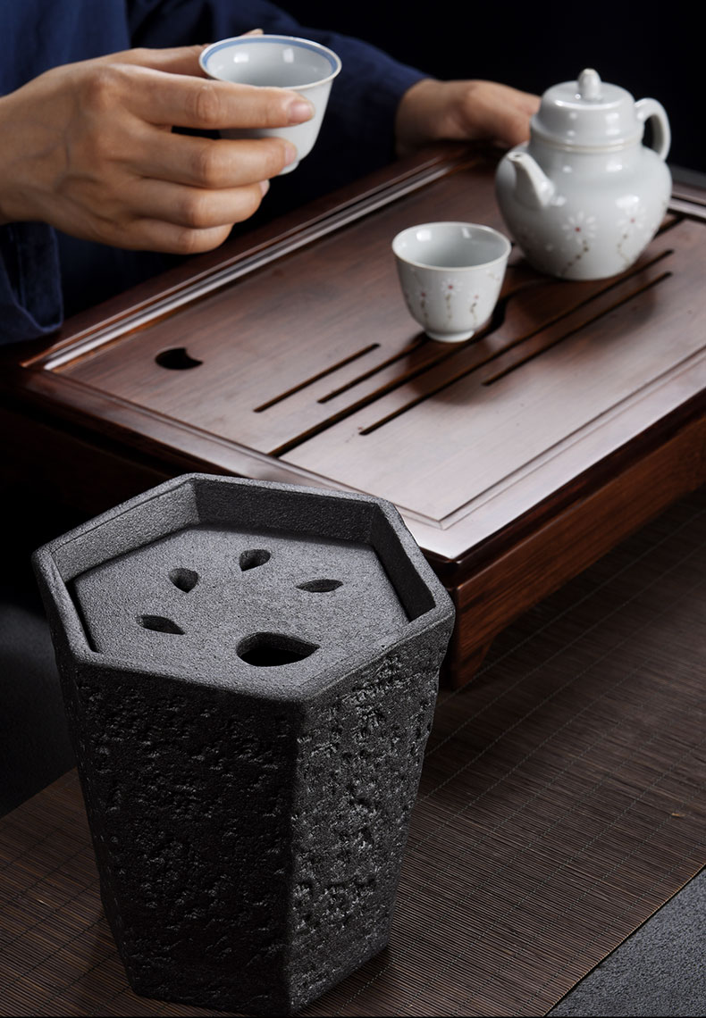 Old coarse at lattice after restoring ancient ways become kung fu tea accessories in hot pot pot bearing pot tray was home water meng tea was built