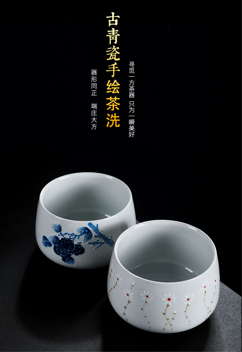 Old at restoring ancient ways, ceramic hand - made tea Japanese hot water jar to build large bucket bath fittings of kung fu tea set