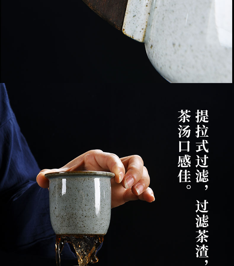 Old &, ceramic cups with cover filter wood ultimately responds a cup of tea cup office master the hand - made mark cup