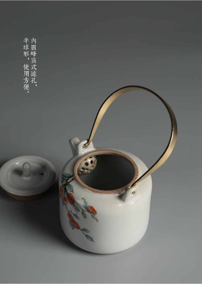 Old &, which open the slice your up ceramic single pot of large girder pot of restoring ancient ways kung fu tea set household teapot