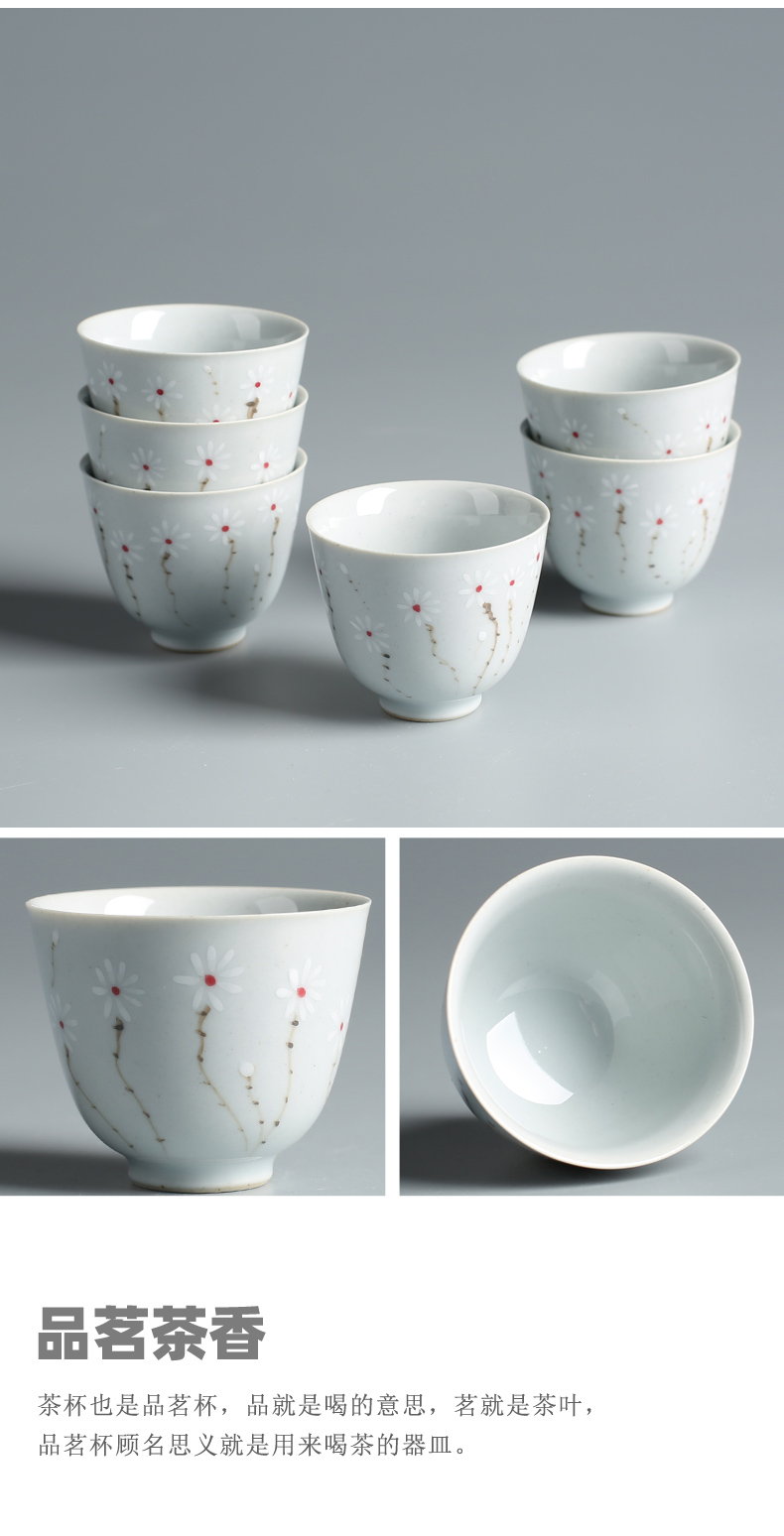 Old teacups hand - made ceramic up celadon lid bowl at the grid kung fu tea set suit household Japanese tea tray