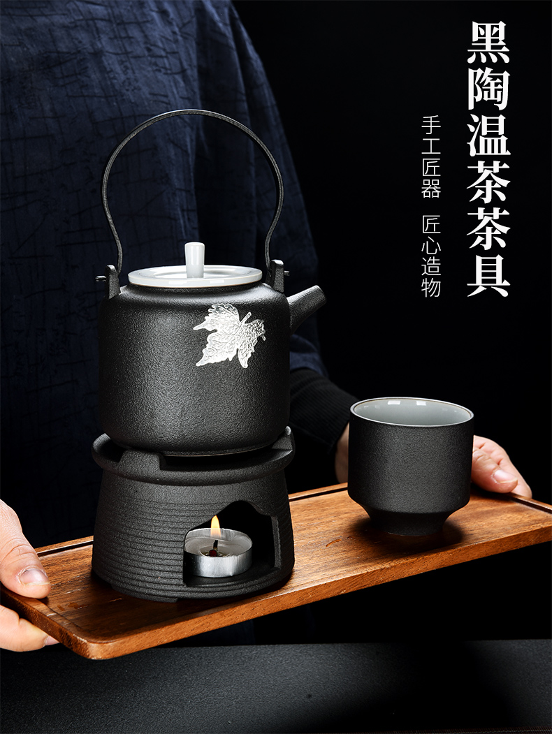 Old &, Japanese tea warmers flame heating temperature of black tea stove based base dry burn candles girder pot