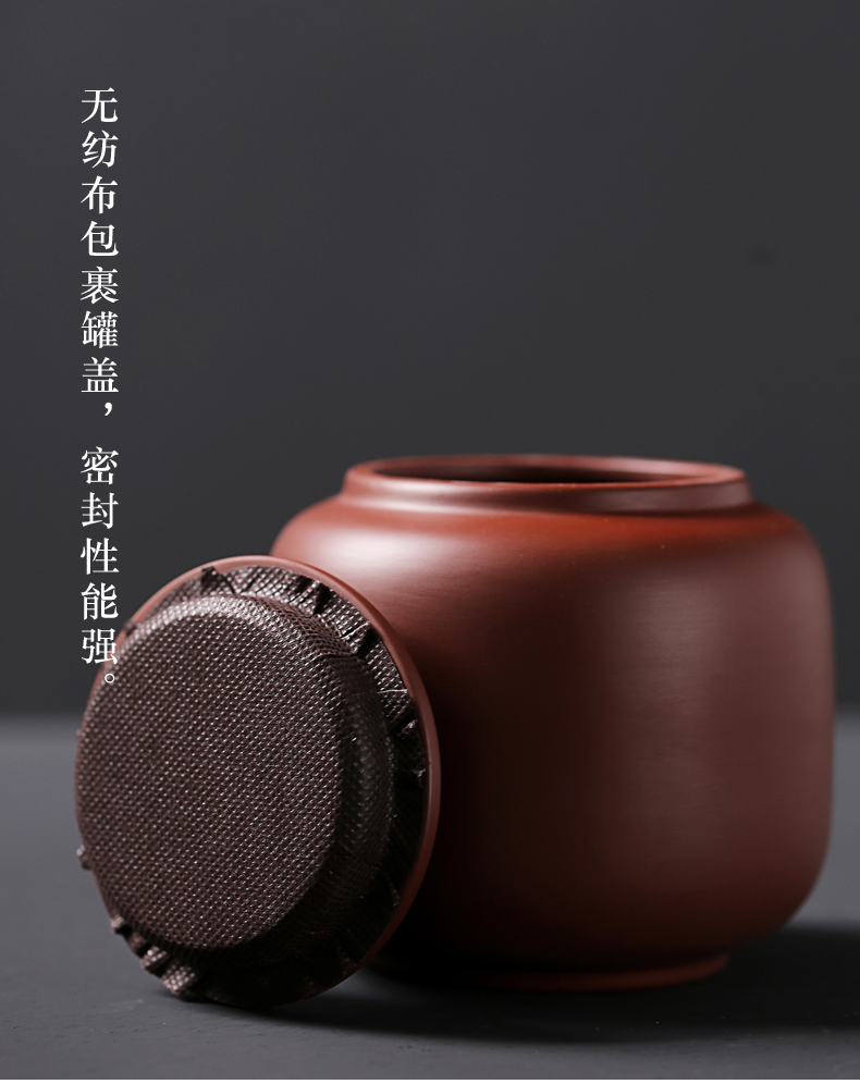 Old &, violet arenaceous fangyuan kung fu tea caddy fixings contracted in restoring ancient ways, seal tank pu 'er red POTS