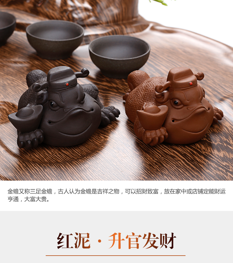 Old kung fu tea tea tray at lattice furnishing articles violet arenaceous pet rise fuels the tea to keep lucky spittor tea and play