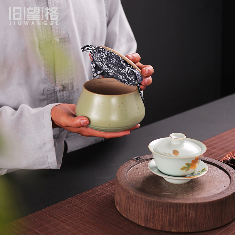 Old at restoring ancient ways, coarse pottery deposit ceramic POTS small caddy fixings kung fu pu 'er tea storage tanks in bulk POTS