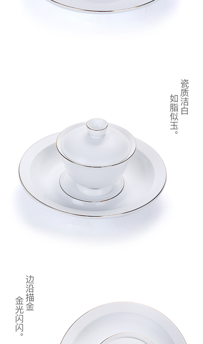 Old kung fu tea tea accessories at the grid white porcelain pot of large bearing ceramic pot tray was pot pad dry terms plate tureen