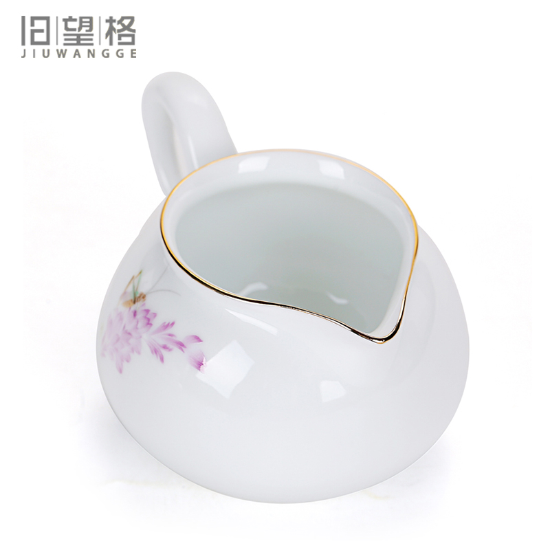 & old, kung fu tea set large white porcelain paint and glass ceramic fair keller cixin qiu - yun fresh tea and tea cups