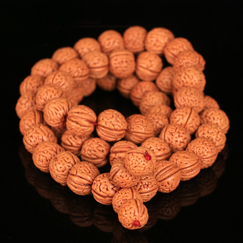 Centuries-old tree peach nuclear king full of brain tattoox millstones dwarf pile willow pile willow turmeric leather hand strings Bodhi-Taobao