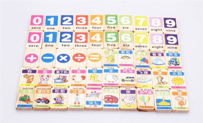 Nhân vật Trung Quốc kiến ​​thức vui từ domino domino gạo huy chương đa khối thương hiệu nomi khối xây dựng - Khối xây dựng shop đồ chơi trẻ em