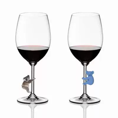 New animal koala wine glass marker Silicone koala wine glass marker goblet identification label decoration