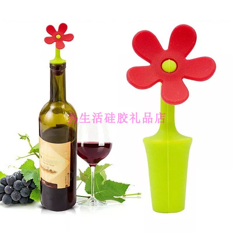 Japanese Silicone Red Wine Stopper Beer Material Wine Bottle Stopper Oil Cork Foreign Wine Stopper Creative Seal Refreshing soft plug