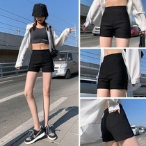 2021 new leggings womens summer anti-light safety pants can be worn outside elastic tight spring and autumn without crimping black