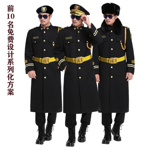 柯伦顿 Шерстяной пуховик для работы, черный удерживающий тепло вкладыш, униформа, увеличенная толщина