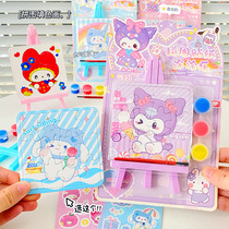 Childrens puzzle coloring painting cute cartoon paint graffiti painting oil painting set childrens educational toy gift