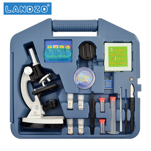 学生1200高倍显微镜便携生物实验箱