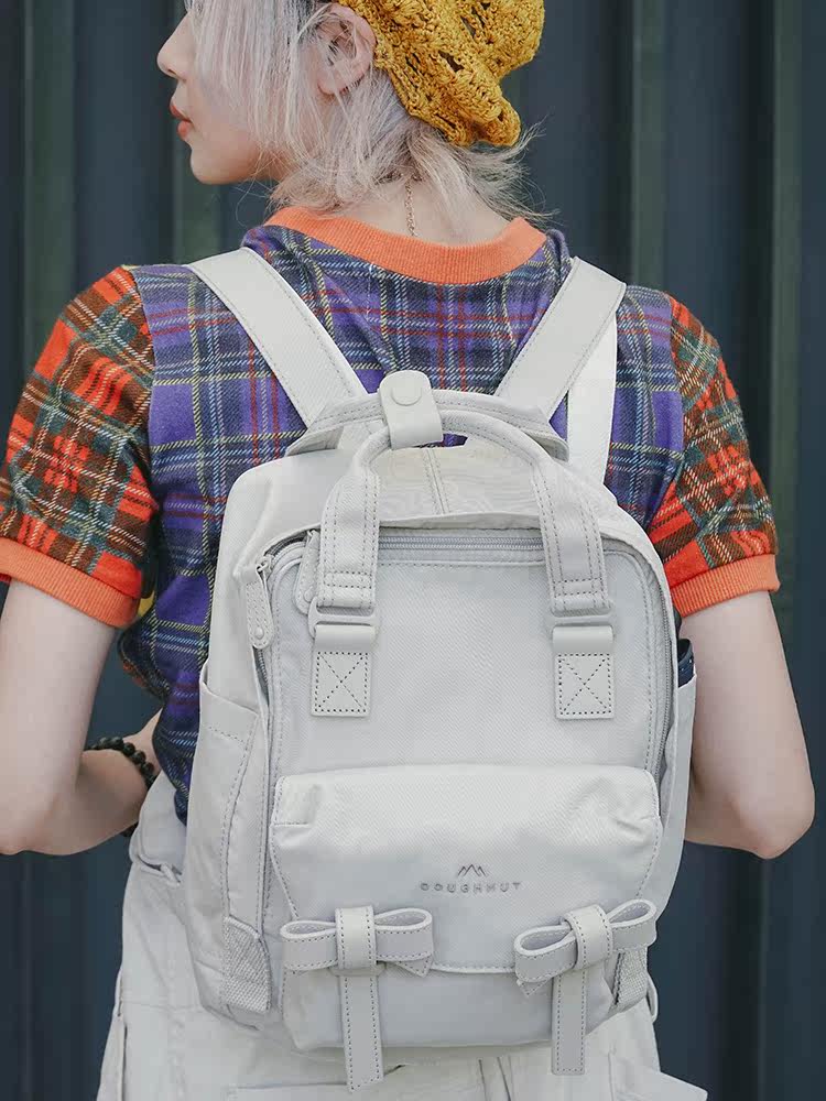 7L Mini)Doughnut Small school bag Dole Doughnut Shoulder bag Raindrops Haze Morning light backpack