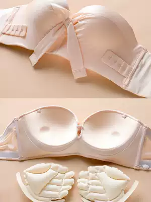 Strapless Bra Stickless Bra Sticking Women's Gunslip Wedding Dress Tapes Inflatable Big Chest Small Summer Thin Invisible Underwear