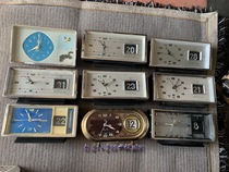 Old objects old-fashioned small alarm clock with calendar small alarm clock alarm clock old clock collection nostalgic decorative furnishings shooting