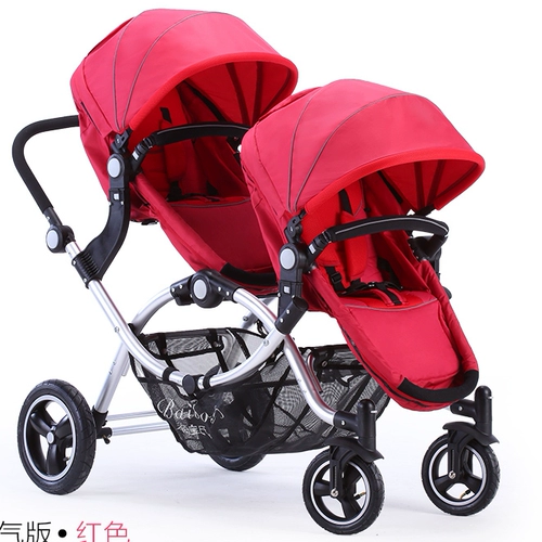 Тележка для близнецов для двоих, портативный велосипед тандем, прогулочная коляска, дракон и феникс