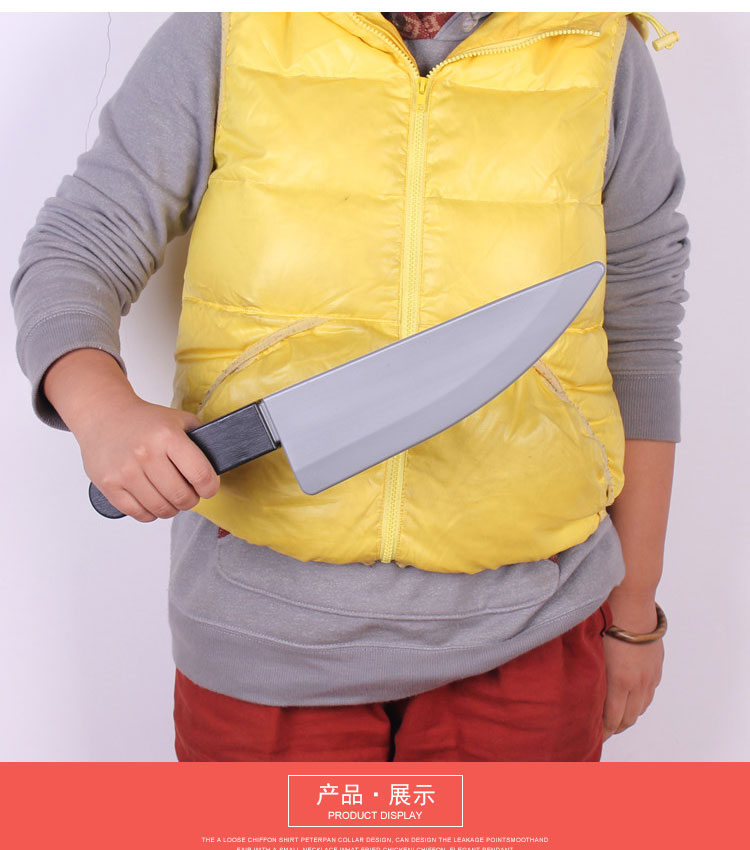 Halloween hiệu suất cosplay cung cấp thanh kinh dị gọn gàng nhựa mô phỏng nhà bếp dao sắc dao đầu dao đạo cụ - Sản phẩm Đảng / Magic / Hiệu suất đồ hoá trang harry potter