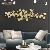 European-style wrought Wall abstract lotus leaf wall decoration metal Hotel Club Model Room soft wall decoration art pendant