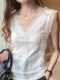 Camisole women's 2025 summer new design lace suit with bottoming shirt temperament French top