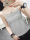 Small camisole for women, white design, versatile suit, summer lace bottoming shirt, white high-end top