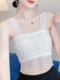 Lace suspender tube top for women, thin inner layer, anti-exposure, wrapped chest, summer new style, short navel-baring vest, trendy
