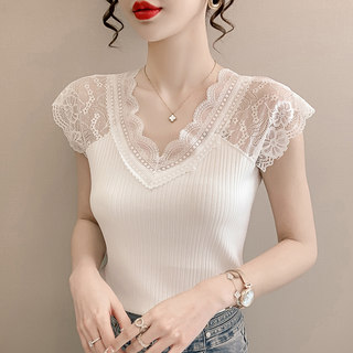 White Lace Camisole for Women, New Stylish and Fashionable Sexy V-Neck Sleeveless Top