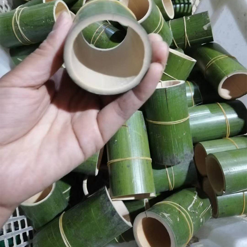 Fresh commercial bamboo tube glutinous rice bamboo tube mold Net red bag glutinous rice artifact household two-headed diabolo tube rice steamer