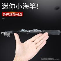 Small Sea Rod Fishing Rod Mini Sea Rod Suit Ice Fishing Short Excerpte Portable Ditry full set of Isopole Lube Sea Rod Throw Rod