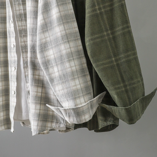 Осенняя рубашка, хлопковая куртка, в американском стиле, изысканный стиль