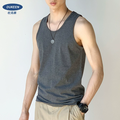 Хлопковый жилет, летняя спортивная мужская обувь, футболка для спортзала без рукавов, в американском стиле