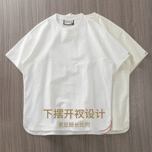 Хлопковая футболка с коротким рукавом, в американском стиле