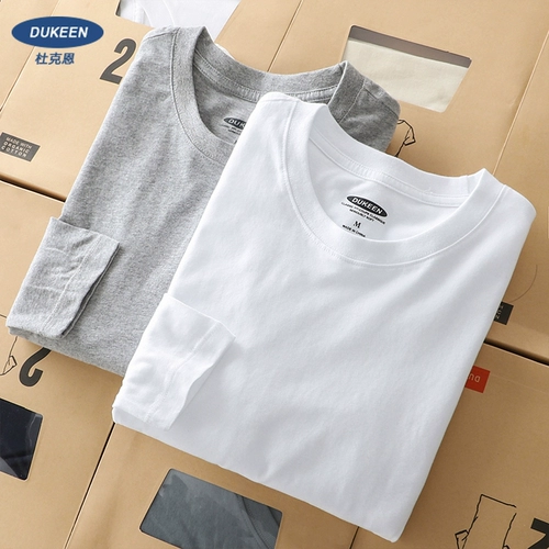 Мужской осенний элитный цветной базовый приятный телу лонгслив, в американском стиле