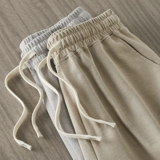 Трикотажные летние шорты, цветные штаны для отдыха, в американском стиле, свободный прямой крой