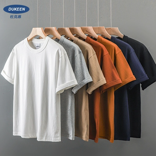 Летняя хлопковая футболка с коротким рукавом для отдыха, в американском стиле, свободный крой, короткий рукав