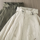 Демисезонная ветрозащитная альпинистская куртка с капюшоном, в американском стиле