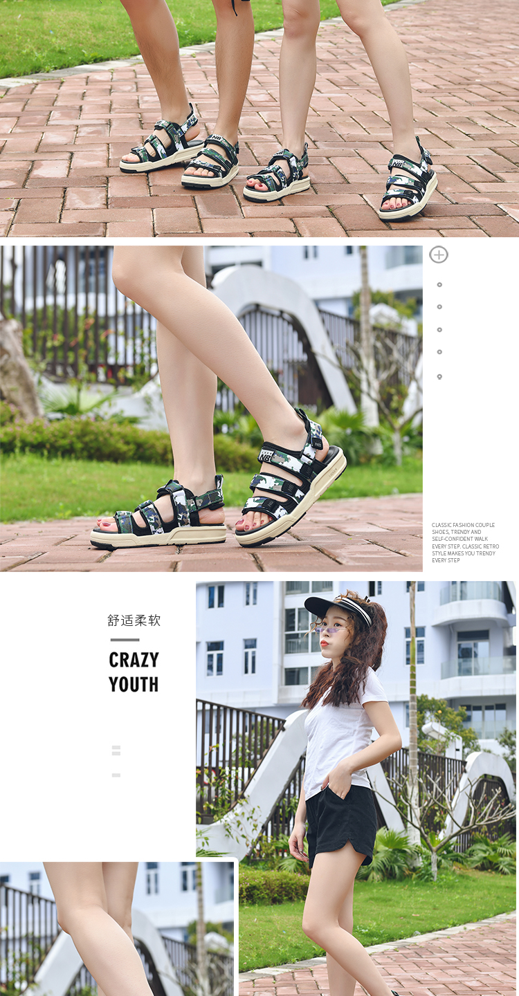 New Bailun Sports Shoes Co., Ltd. NB Sandals 3205 Giày nam Thể thao Summer Velcro Dép đi biển Giày nữ - Giày thể thao / sandles dép sandal adidas