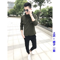 709 топ + брюки армия зеленые люди