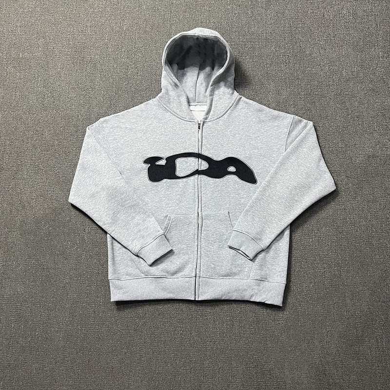 トップス Ida sply zip 欧美高街潮牌ida sply zip hoodie男女同款刺绣拉链开衫卫衣外套-淘宝