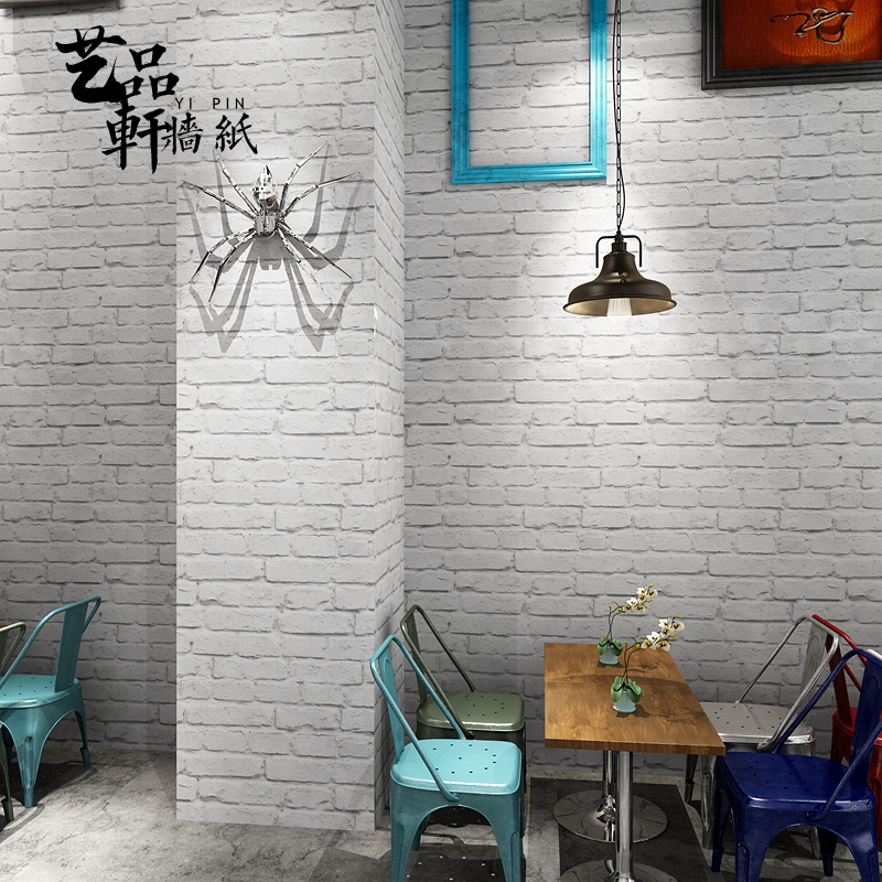 3d Three Dimensional White Brick Pattern Wallpaper Bedroom