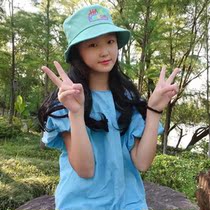 Childrens student hat wig bald head available 6 to 12 years old princess styling wig hat one-piece wig hat