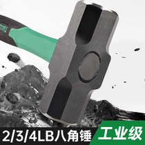 German quality octagonal hammer tool solid masonry hammer sledge hammer wall hand hammer construction site large hammer