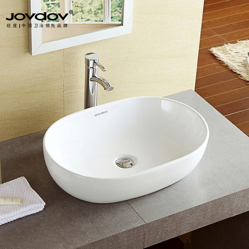 Table basin Oval ceramic washbasin Powder room washbasin Art basin Table washbasin