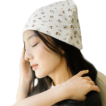 Confinement hat spring and summer maternity hat skin-friendly mesh breathable summer thin cotton maternity hat postpartum summer headscarf