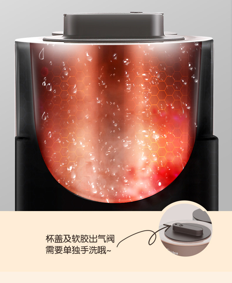 美的 免手洗全自动 智能破壁料理机 图22